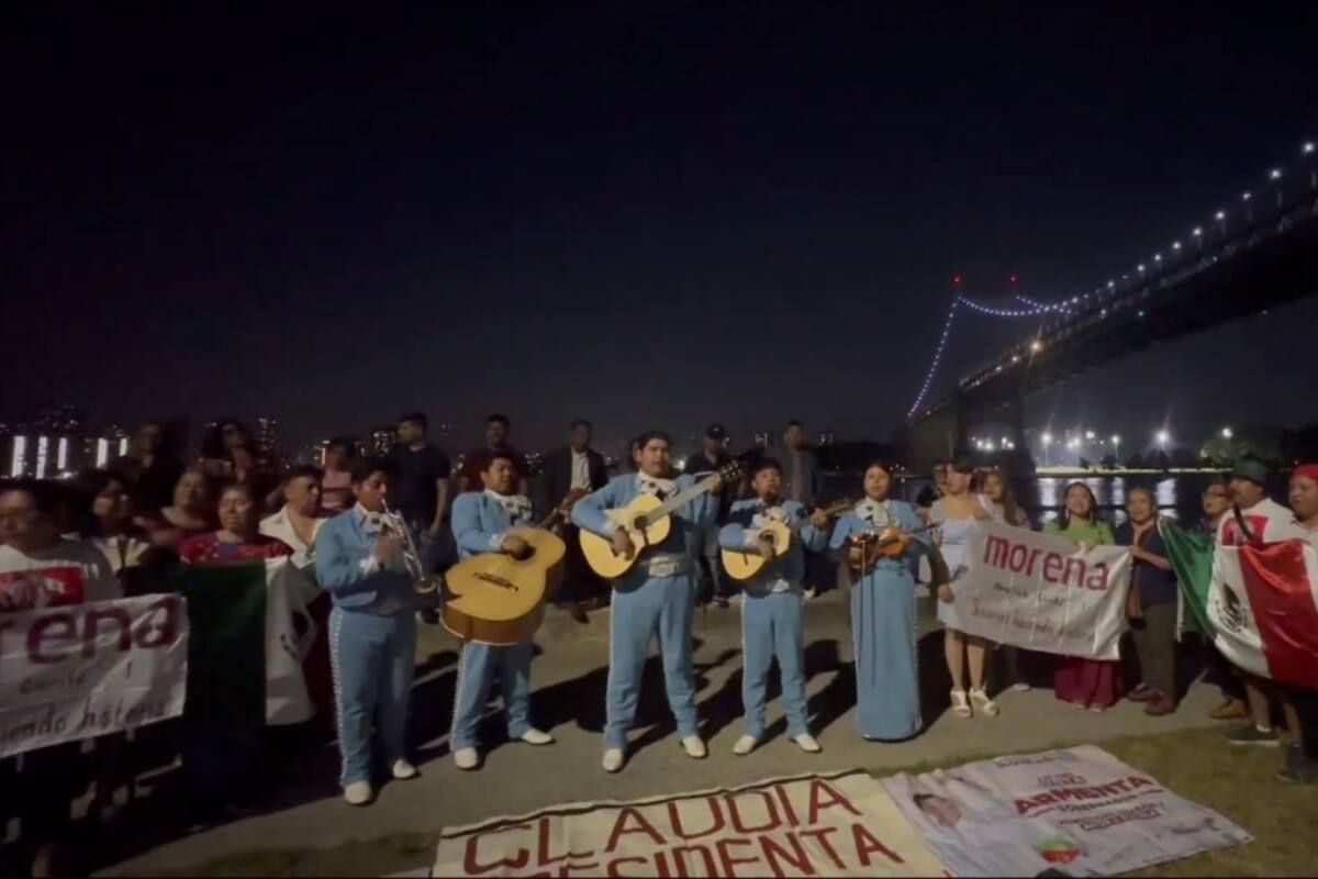 VIDEO: Claudia Sheinbaum celebra su 62° cumpleaños con serenata desde Nueva York