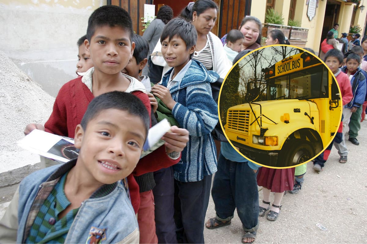 Mientras en comunidades rurales de México niños caminan kilómetros para ir a la escuela, en Francia el transporte escolar es gratuito y organizado por el Estado