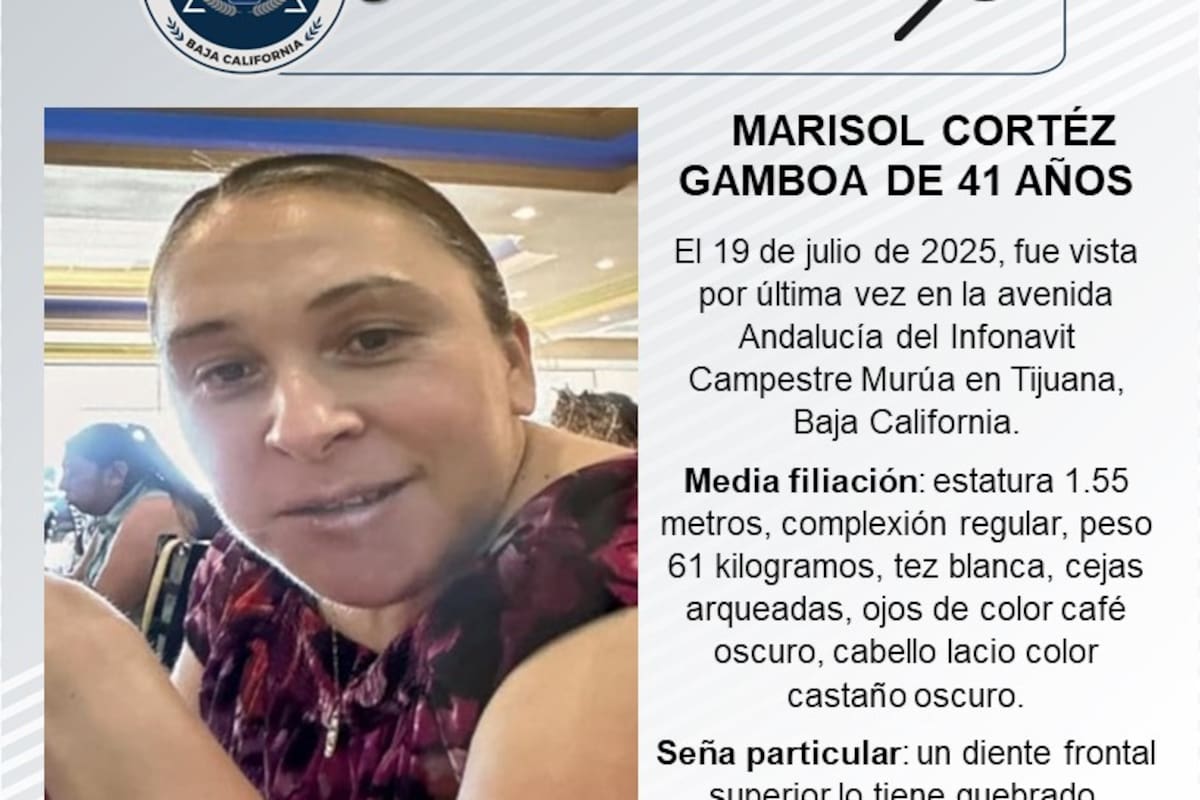 Se busca a Marisol Cortéz Gamboa de 41 años de edad