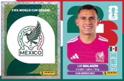 Luis Ángel Malagón aparece como único portero de México en el álbum Panini del Mundial 2026.