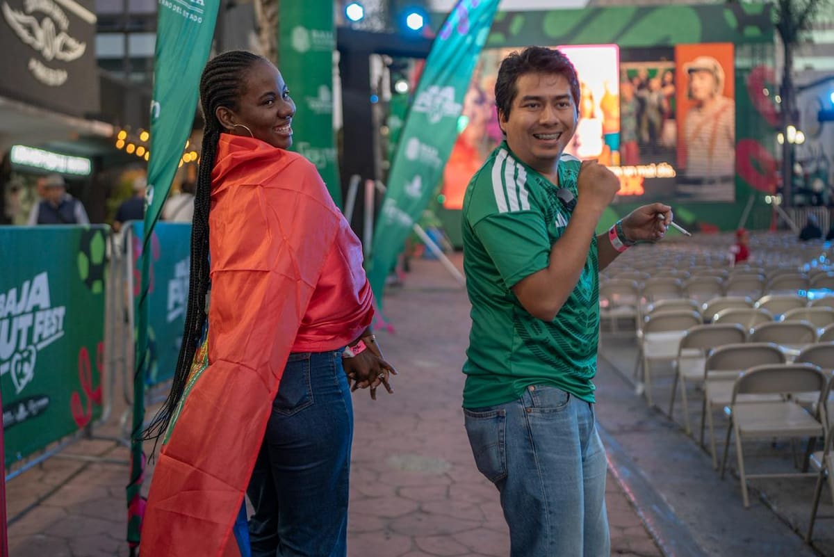 Comunidad haitiana, tijuanenses y turistas se reunieron en el Baja Fut Fest para presenciar el regreso de Haití al Mundial, pese a derrota ante Escocia. Foto: Cortesía.