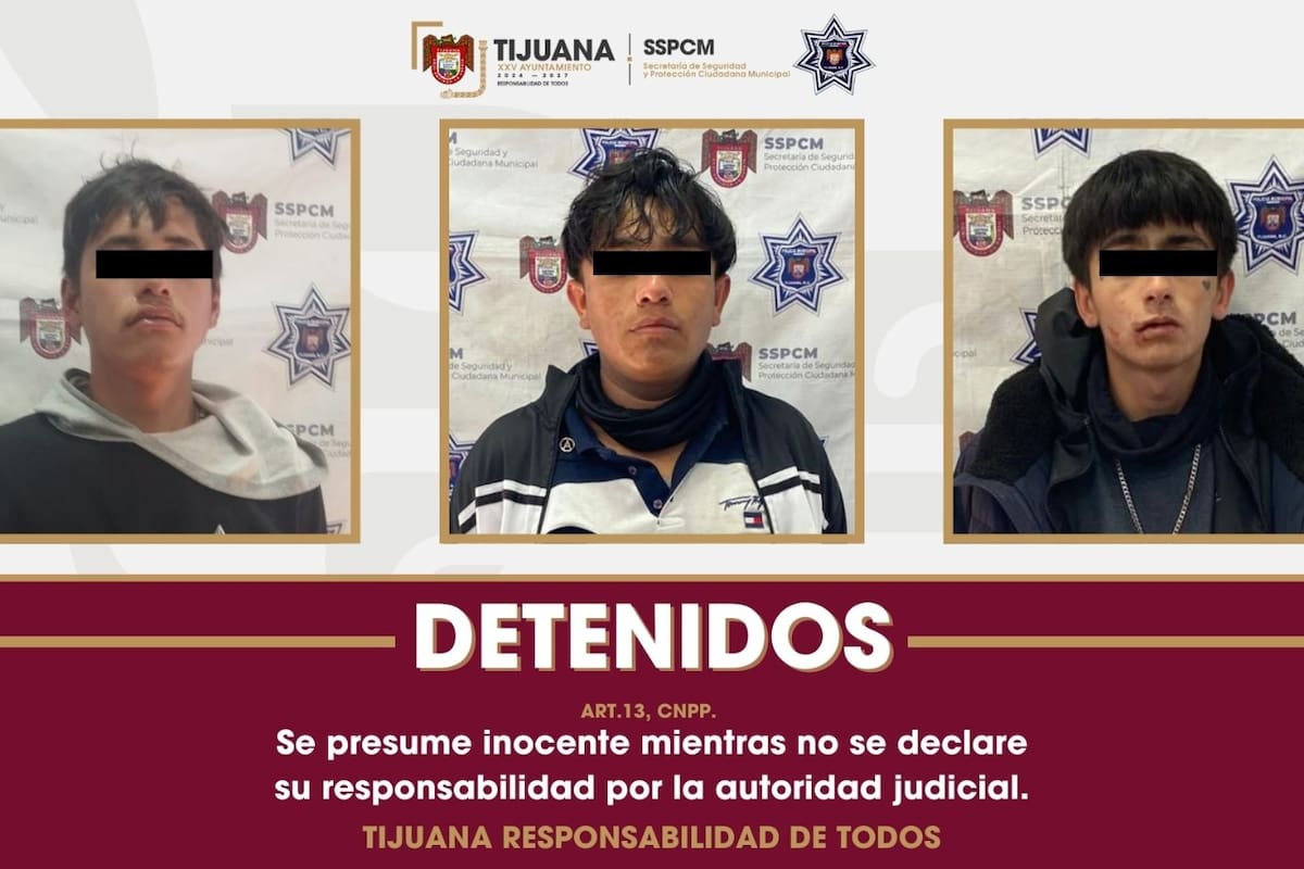 Detienen a 3 jóvenes tras persecución con la Policía Municipal
