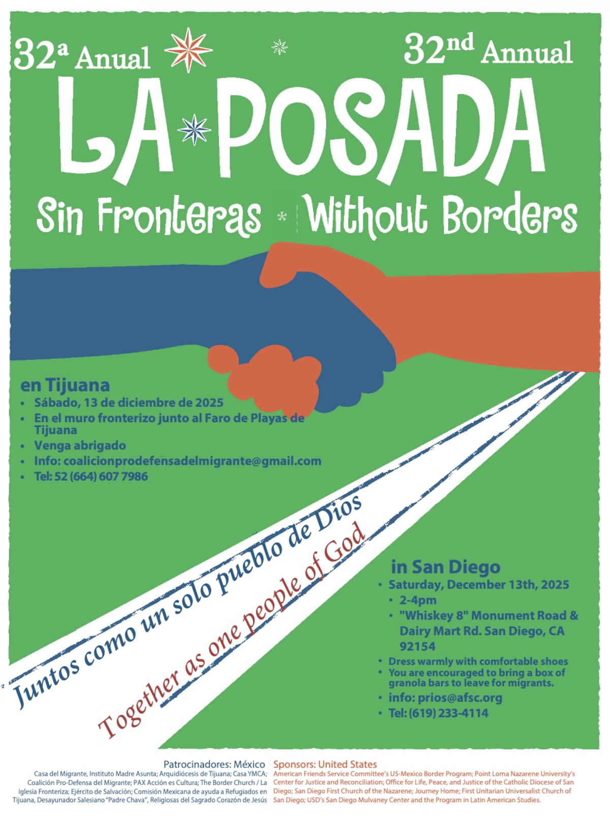 Activistas colocan en el centro a personas repatriadas y advierten un endurecimiento del trato hacia la comunidad migrante en la frontera. Foto: Redes