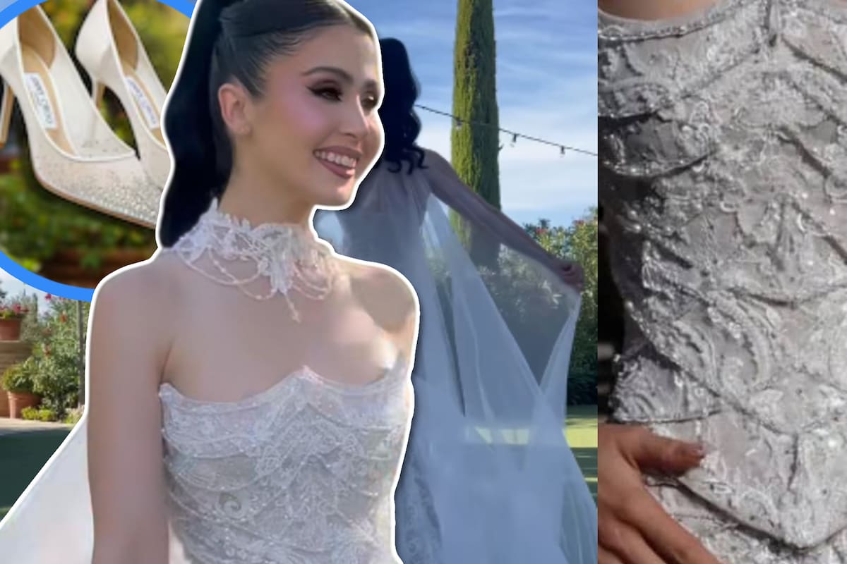 Vestido de Narciza Severa y zapatos Jimmy Choo: así lució la sonorense Lupita Villalobos en su boda de ensueño