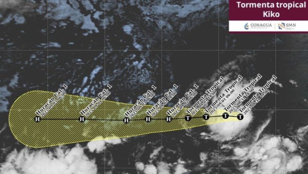 El Centro Nacional de Huracanes prevé que el sistema se fortalezca gradualmente y alcance la categoría de huracán para el martes.