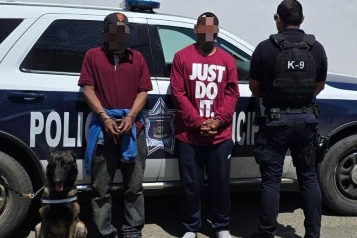 Detiene Grupo K9 a dos personas por portación de armas prohibidas