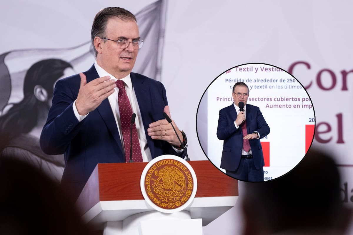 Marcelo Ebrard anuncia paquete arancelario para proteger más de 350 mil empleos y frenar el desbalance comercial