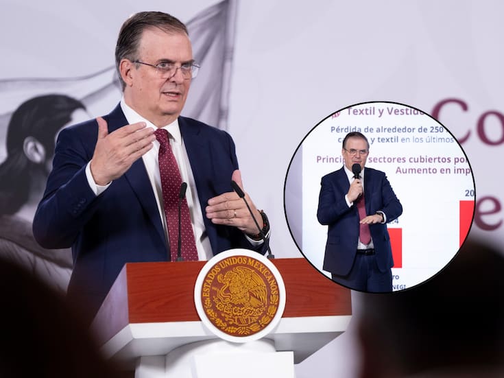 Marcelo Ebrard anuncia paquete arancelario para proteger más de 350 mil empleos y frenar el desbalance comercial