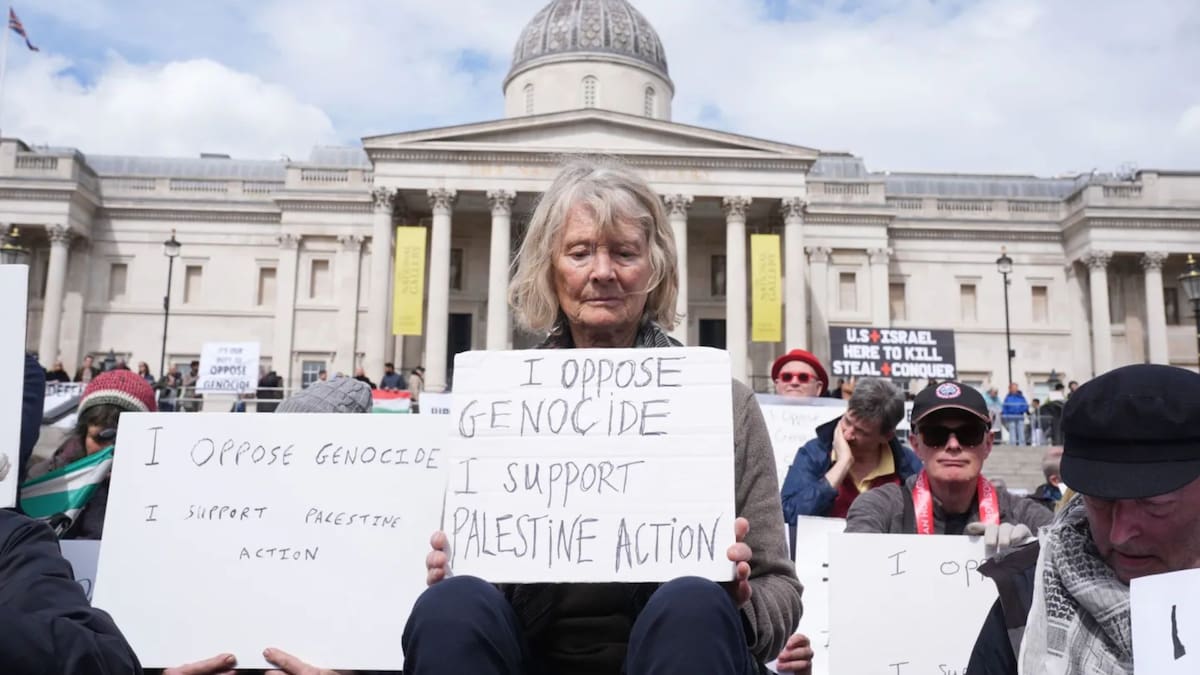 Más de 200 manifestantes fueron detenidos en Londres durante una protesta en apoyo a Palestine Action. /AP