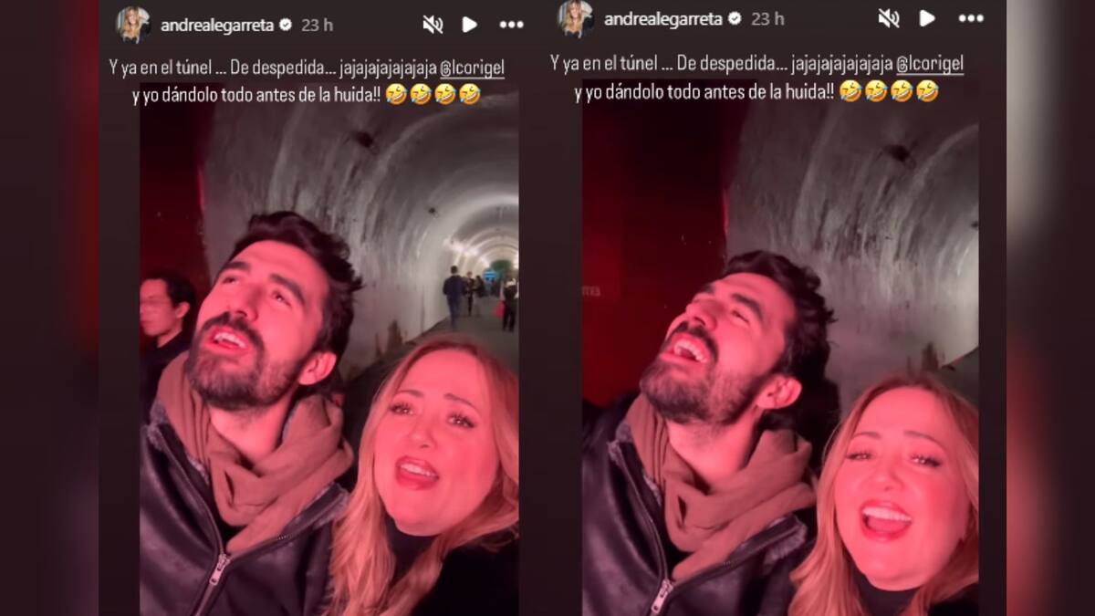 Andrea Legarreta  junto al entrenador físico Luis Carlos Origel | Captura de pantalla instagram (@andrealegarreta)
