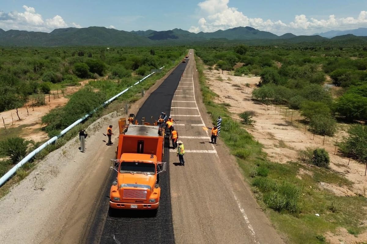 Álamos suma cerca de 28 kilómetros de recarpeteo y avanza en la rehabilitación de la carretera hacia El Tábelo