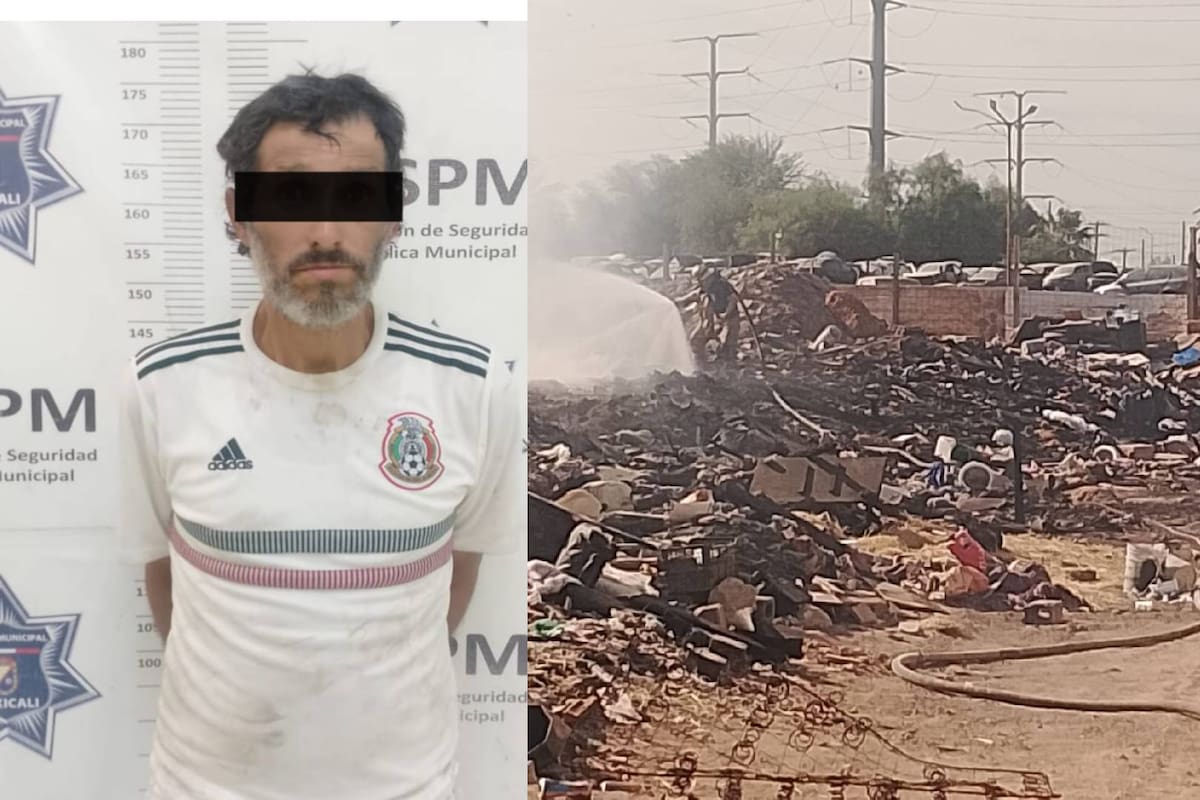Lo sorprendieron quemando basura en un predio abandonado y termina detenido