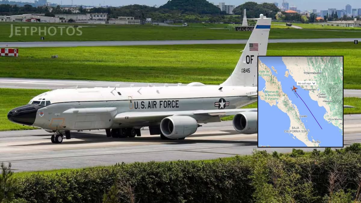 La Secretaría de la Defensa Nacional confirma que el avión de reconocimiento de la Fuerza Aérea de EU no violó el espacio aéreo mexicano. Foto: Milenio / El Universal