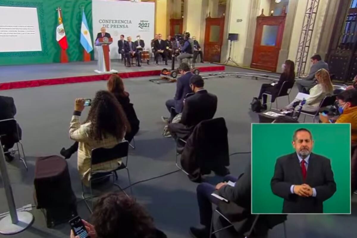 Sigue la conferencia de AMLO desde el Palacio Nacional
