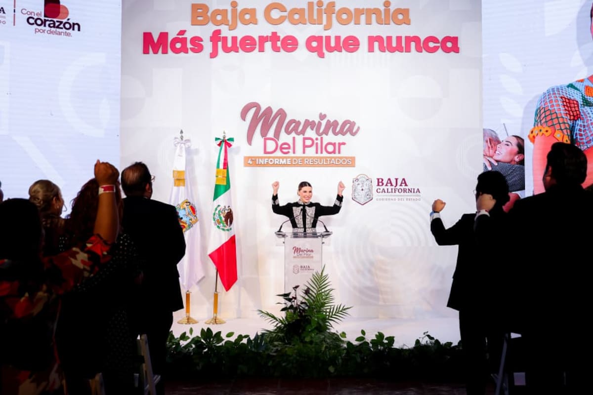 Marina del Pilar rinde su 4º Informe de Gobierno y destaca la erradicación de la pobreza extrema en Baja California