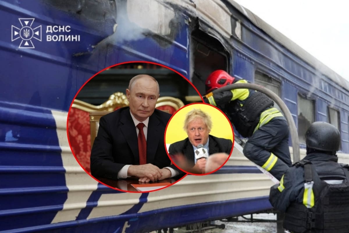 Rusia ataca con un dron un tren de pasajeros a 2 kilómetros de Polonia minutos después de que Boris Johnson pasara por la misma ruta; investigan si el objetivo era el convoy diplomático