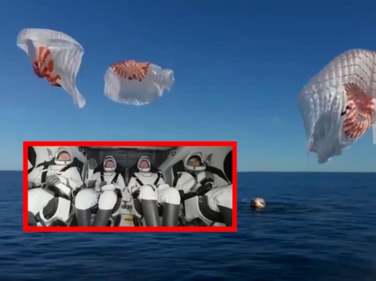 Astronautas regresan a la Tierra; así fue el emotivo momento tras 9 meses en el espacio | VIDEO
