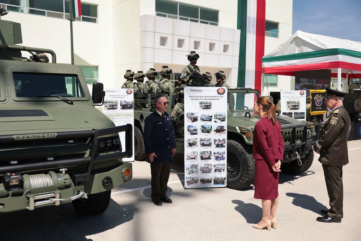 Cada mexicano aportó indirectamente alrededor de 103 dólares al gasto militar en 2025. | Crédito: Presidencia