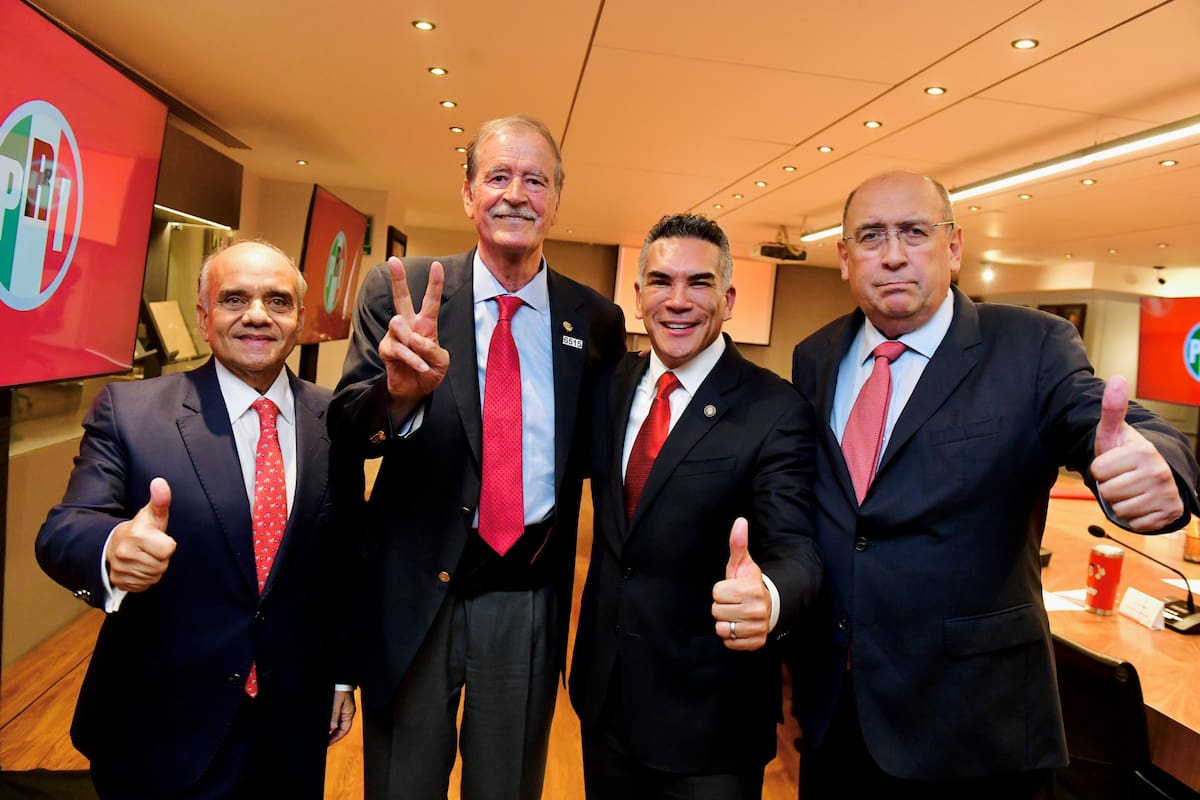Vicente Fox se reúne con ‘Alito’ Moreno en la sede del PRI y ambos plantean unir a la oposición y construir una alternativa política frente a Morena