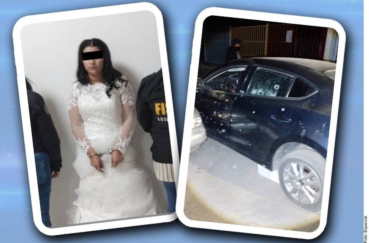 Nancy "N", novia del Ratón, fue detenida con su vestido blanco; mientras el logró escapar. | Especial