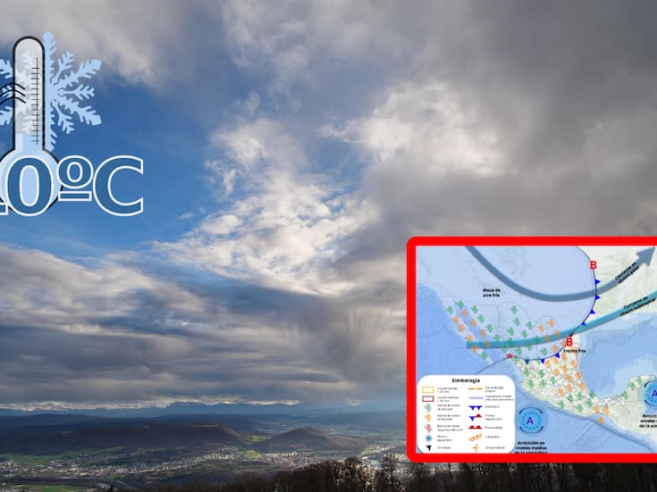 Clima en México: temperaturas bajo cero y heladas en el norte, mientras el sur se prepara para chubascos