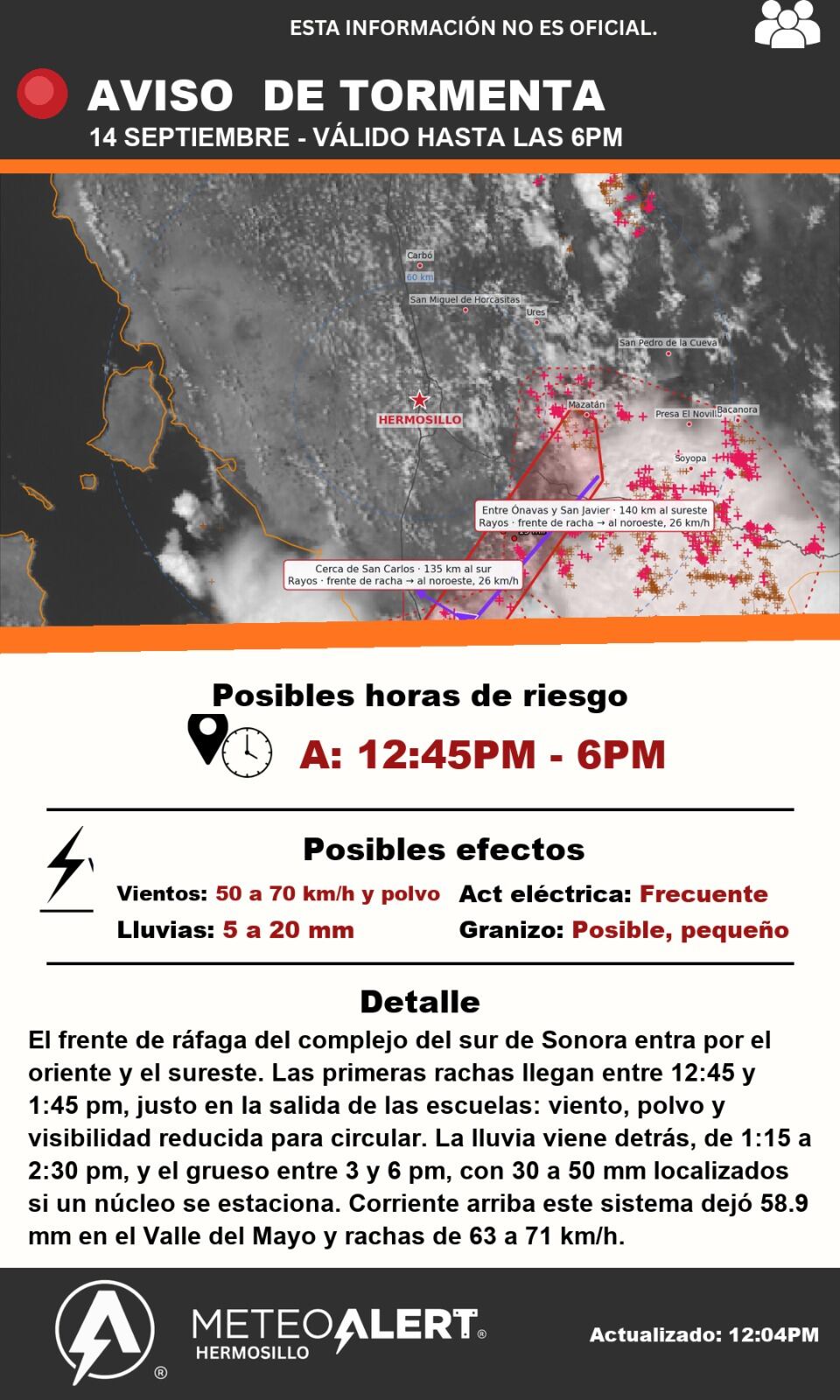 FOTO: FB METEOALERT HERMOSILLO
