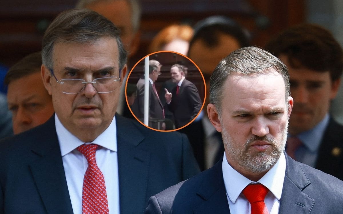 Fotografía de archivo. El secretario de Economía de México, Marcelo Ebrard, junto a Jamieson Greer, Representante Comercial de los Estados Unidos. | Crédito: REUTERS/Captura de pantalla
