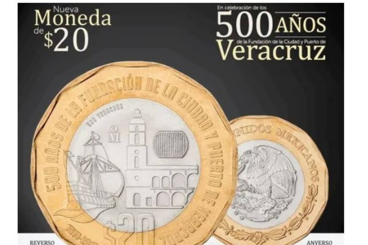 Moneda conmemorativa de 20 pesos la venden en 25 mil en Mercado Libre
