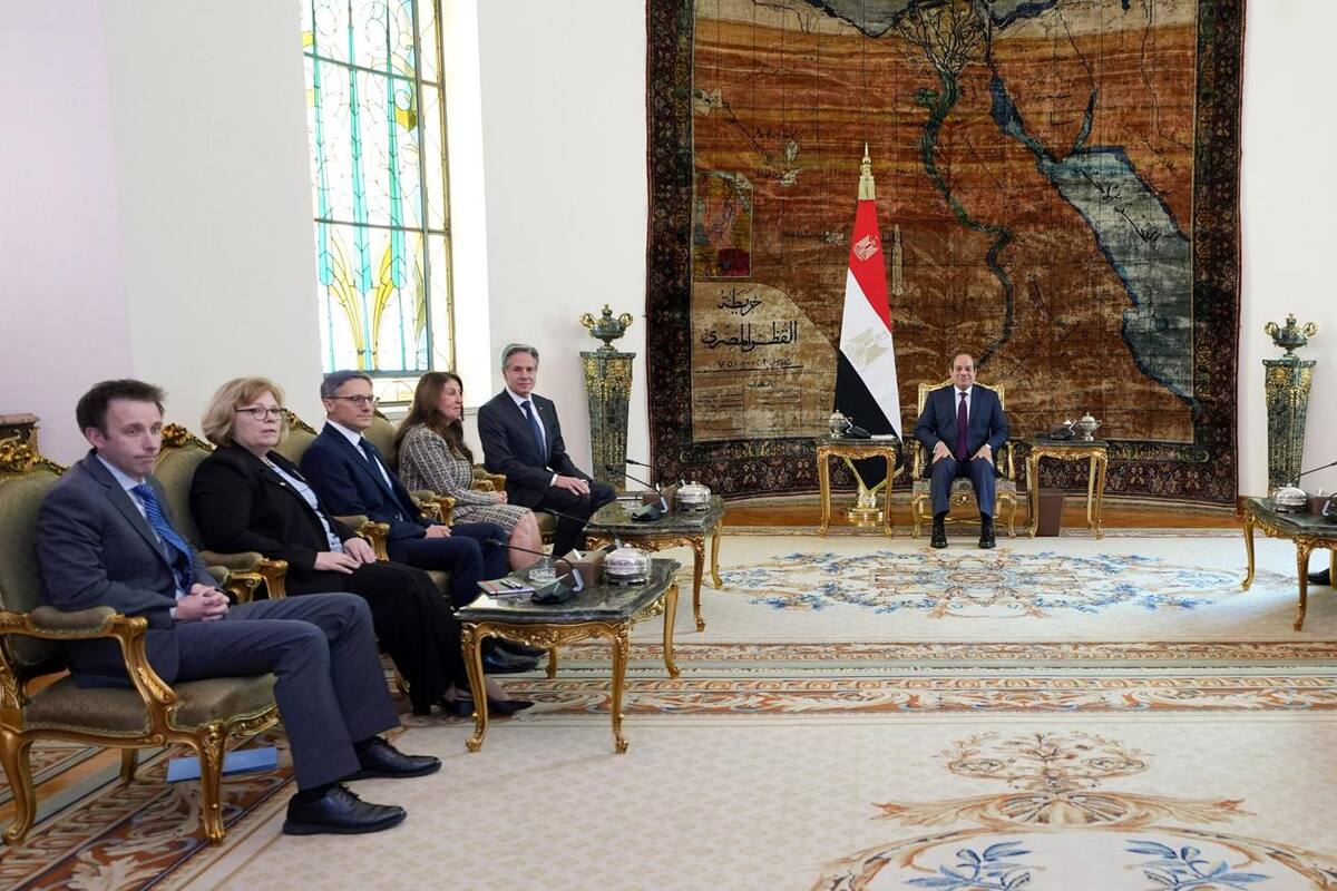 Blinken se reune con Al Sisi: buscan resoluciones para tregua, a fin de liberar rehenes en Gaza