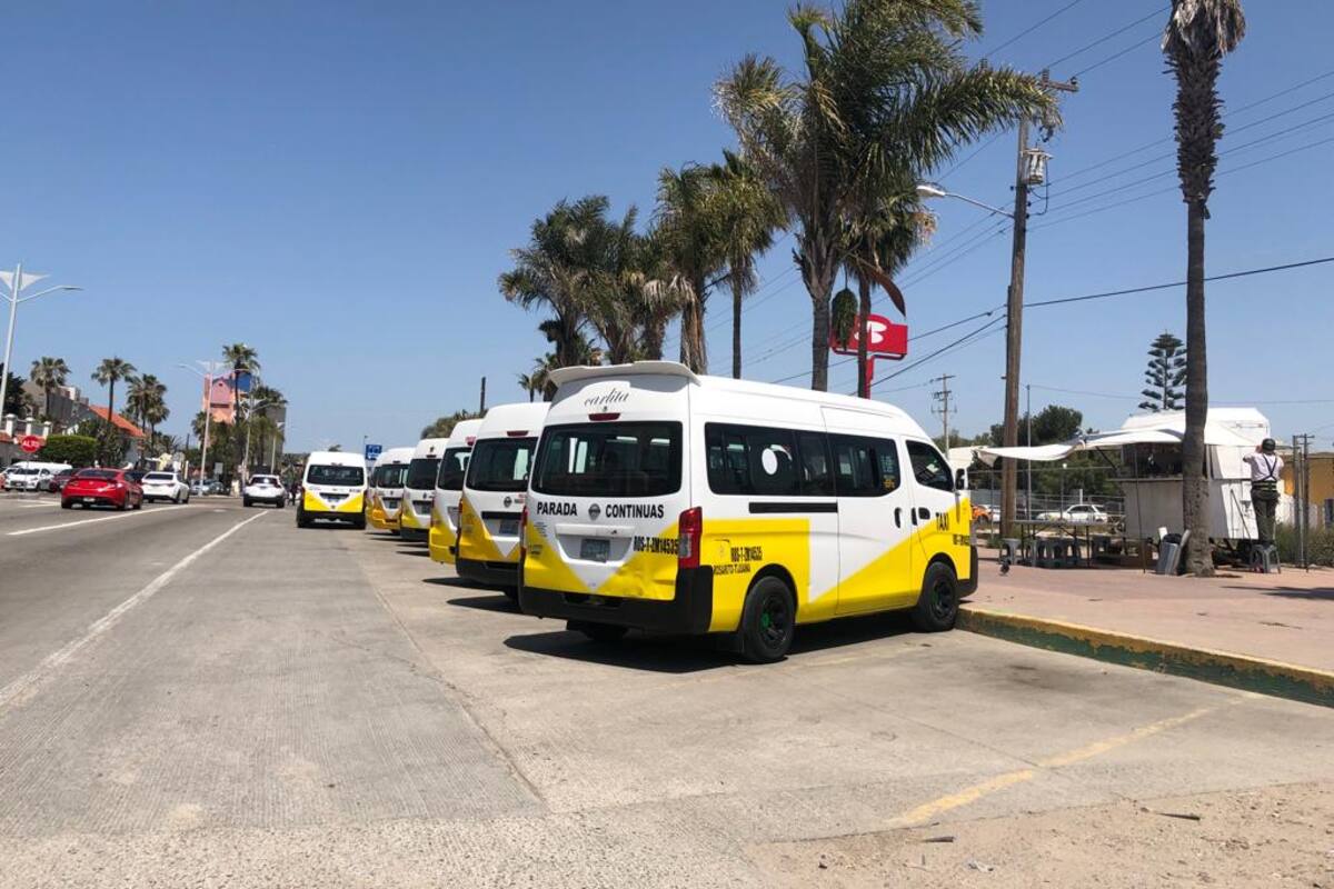 Desconocen si el transporte público se encuentra saturado en Rosarito