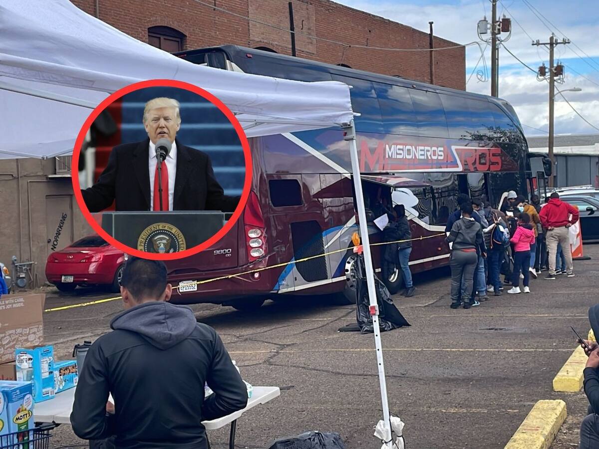 Trump y migrantes. Foto: Especial (Cortesía/AP/Archivo GH)