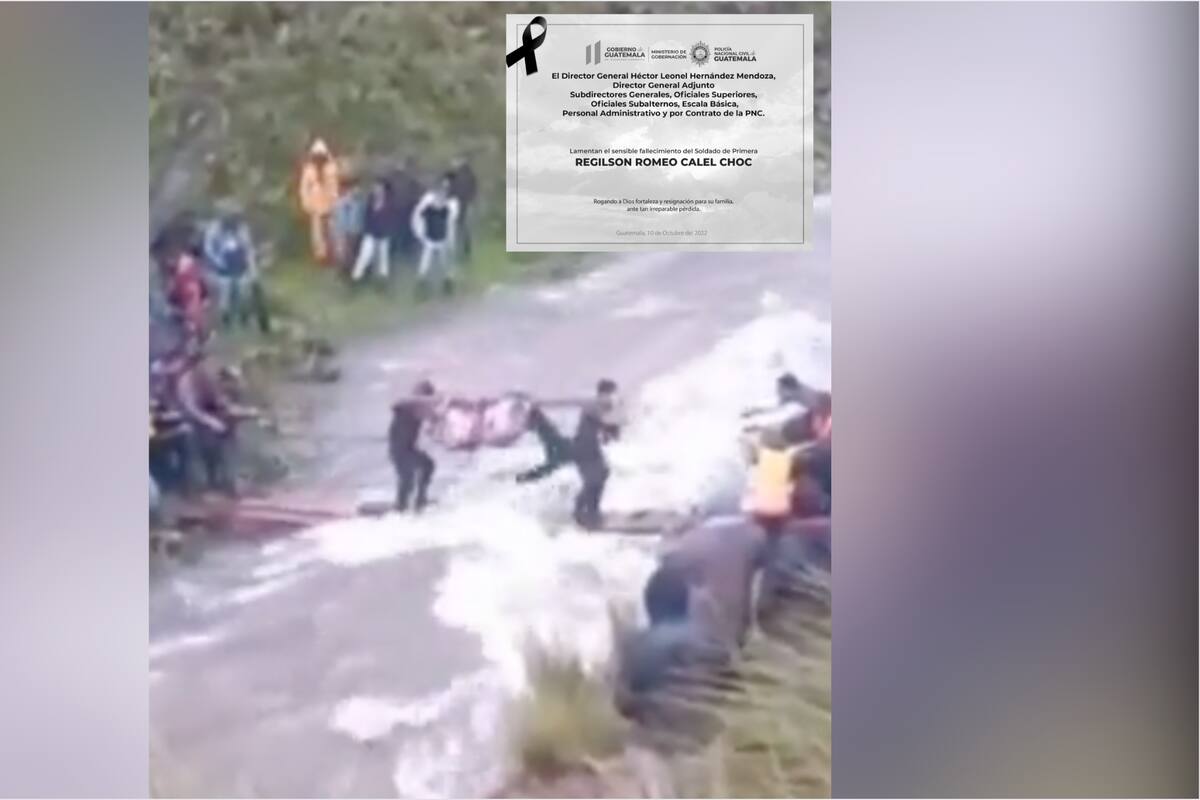 VIDEO: Muere soldado al caer al río cuando realizaba un rescate en Huehuetenango, Guatemala
