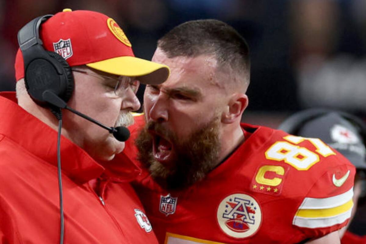 NFL: Travis Kelce se disculpa con su entrenador Andy Reid por gritarle en el Super Bowl LVIII