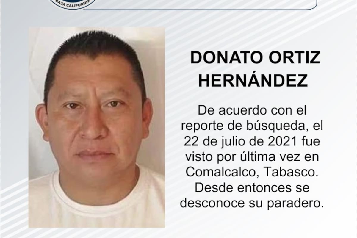 Se busca a Donato Ortiz Hernández