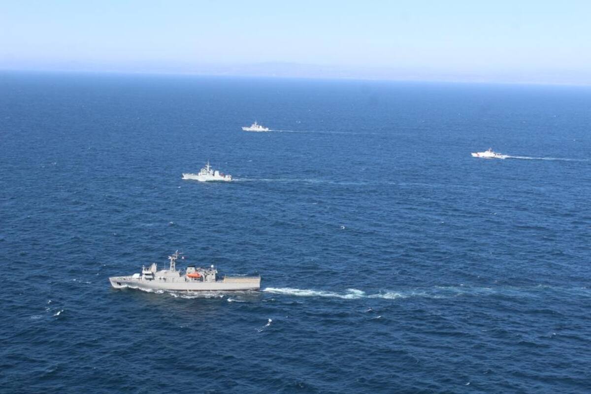 México, EU y Canadá, realizan ejercicios navales en la Costa de Ensenada