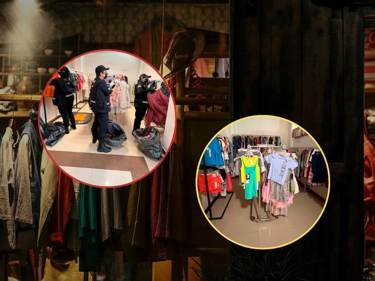 Autoridades ya intensificaron la verificación comercial y aseguraron prendas de ropa con un valor de 150 mil pesos en una tienda tras no presentar documentos de importación