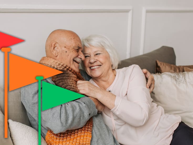 ¿Cuál es la diferencia entre banderas verdes, naranjas y rojas en una relación, según expertos?