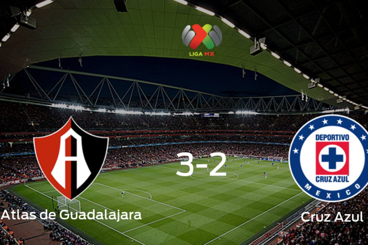 Atlas de Guadalajara gana en casa a Cruz Azul por 3-2