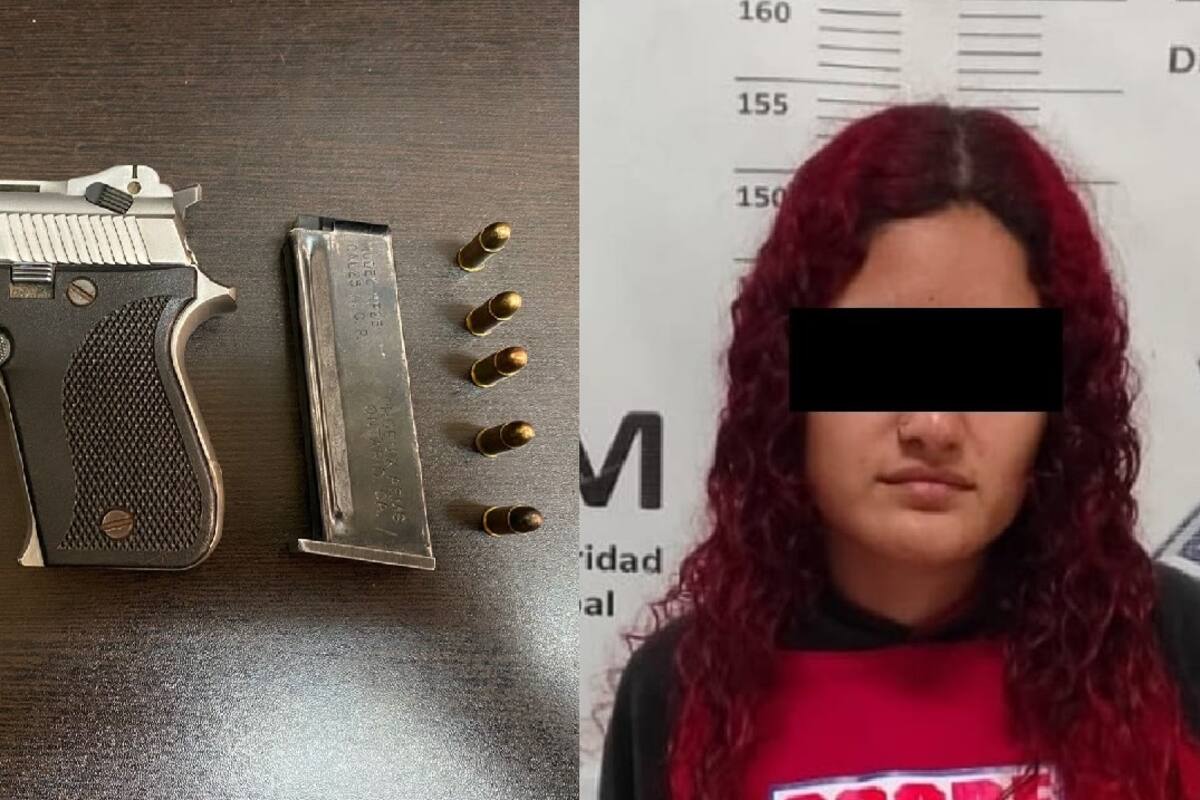 Mujer armada es arrestada por policías