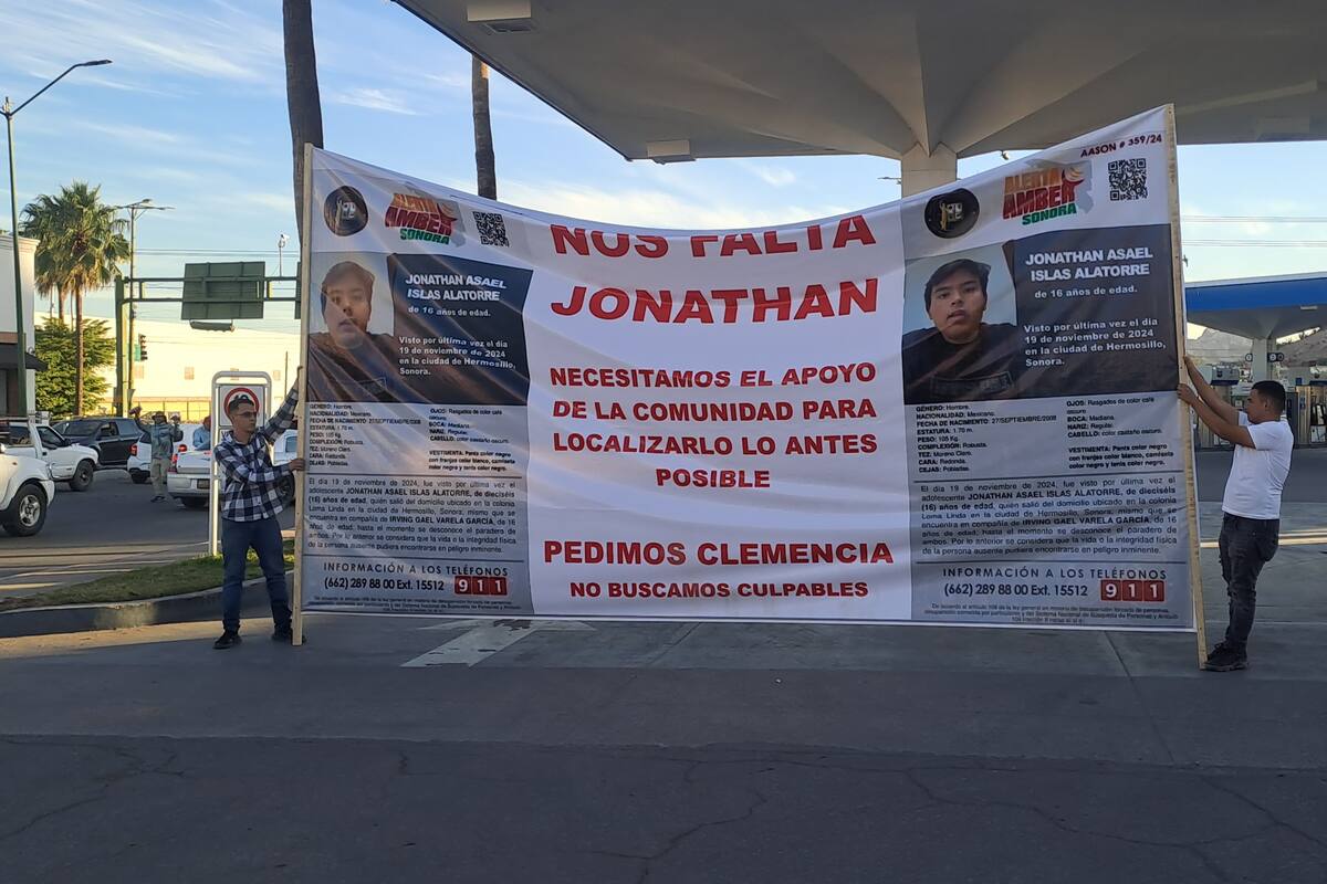 “Pedimos clemencia, no buscamos culpables”: familiares de Jonathan marchan exigiendo su localización