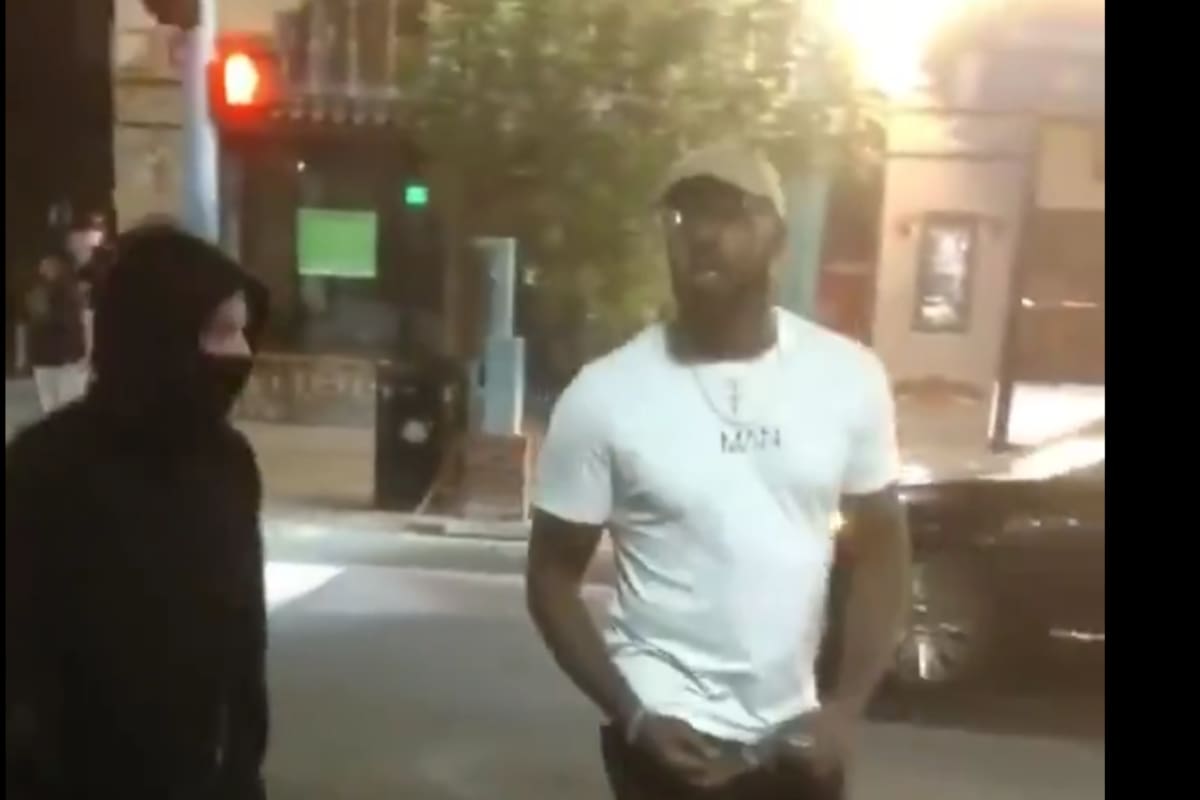 Jon Jones se enfrentó a protestantes que causan destrozos en Albuquerque