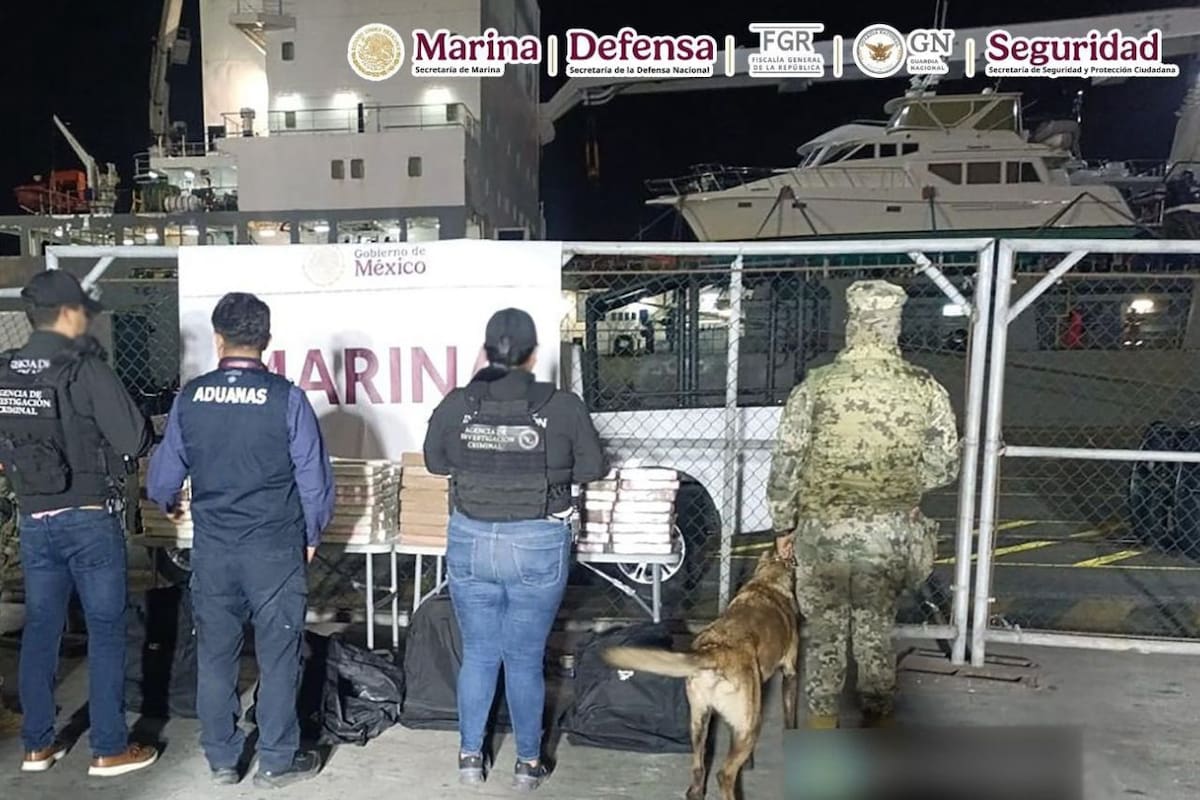 Autoridades decomisan 200 kilos de cocaína en aduana de Ensenada