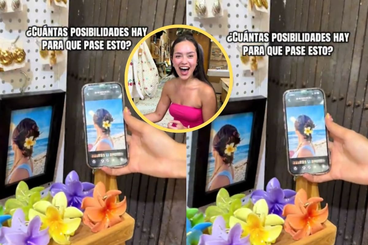 Influencer mexicana se fue de vacaciones a Tailandia y descubrió su foto en una pequeña tienda de broches mientras paseaba con sus amigas