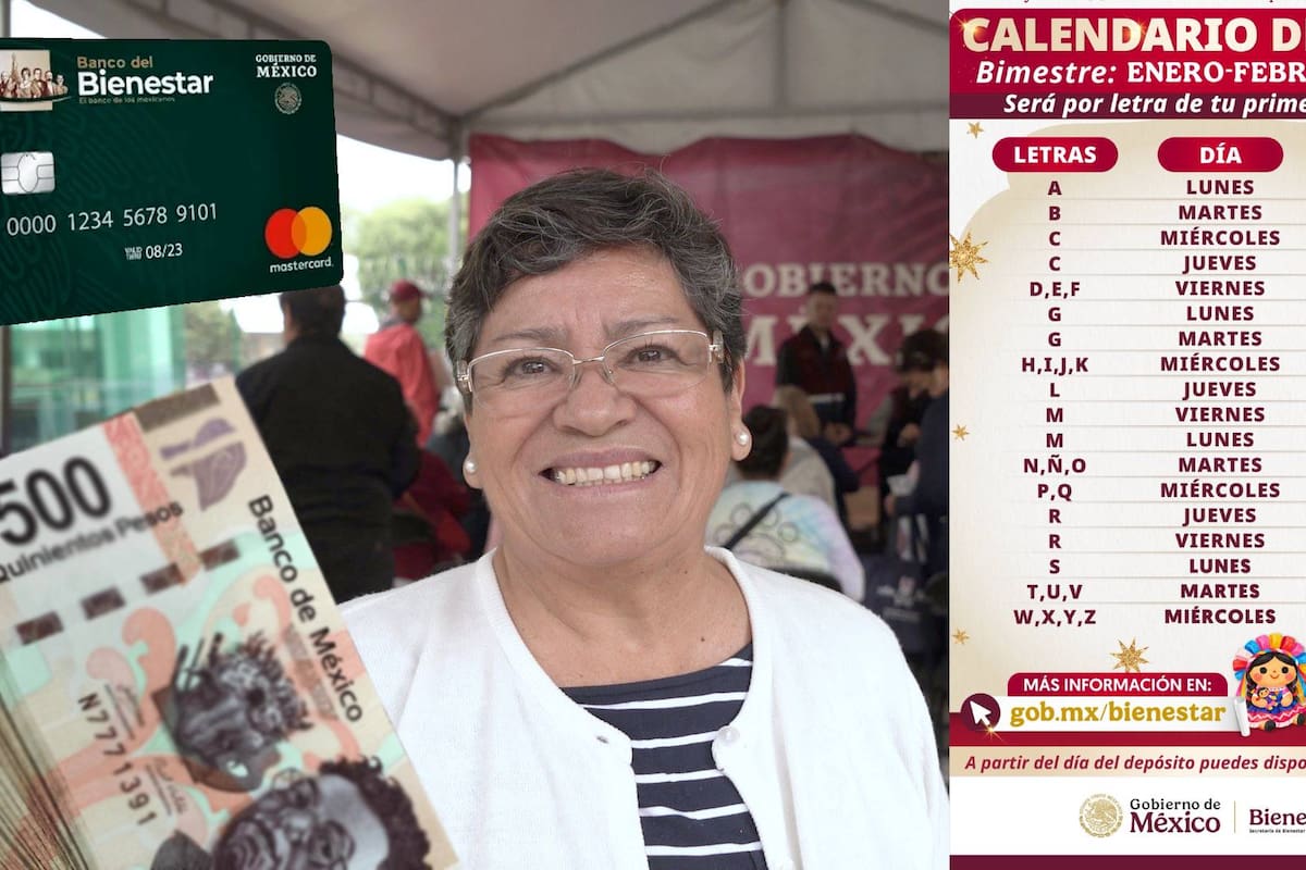 Ya es oficial: Así es el calendario de pagos de la Pensión del Bienestar y las nuevas cantidades de apoyos de 2026