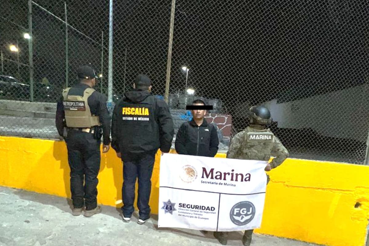 Capturan a “El Ray”, presunto líder del grupo delictivo “Crazy Group” en Ecatepec; el detenido es acusado de homicidio, extorsión y despojo de predios