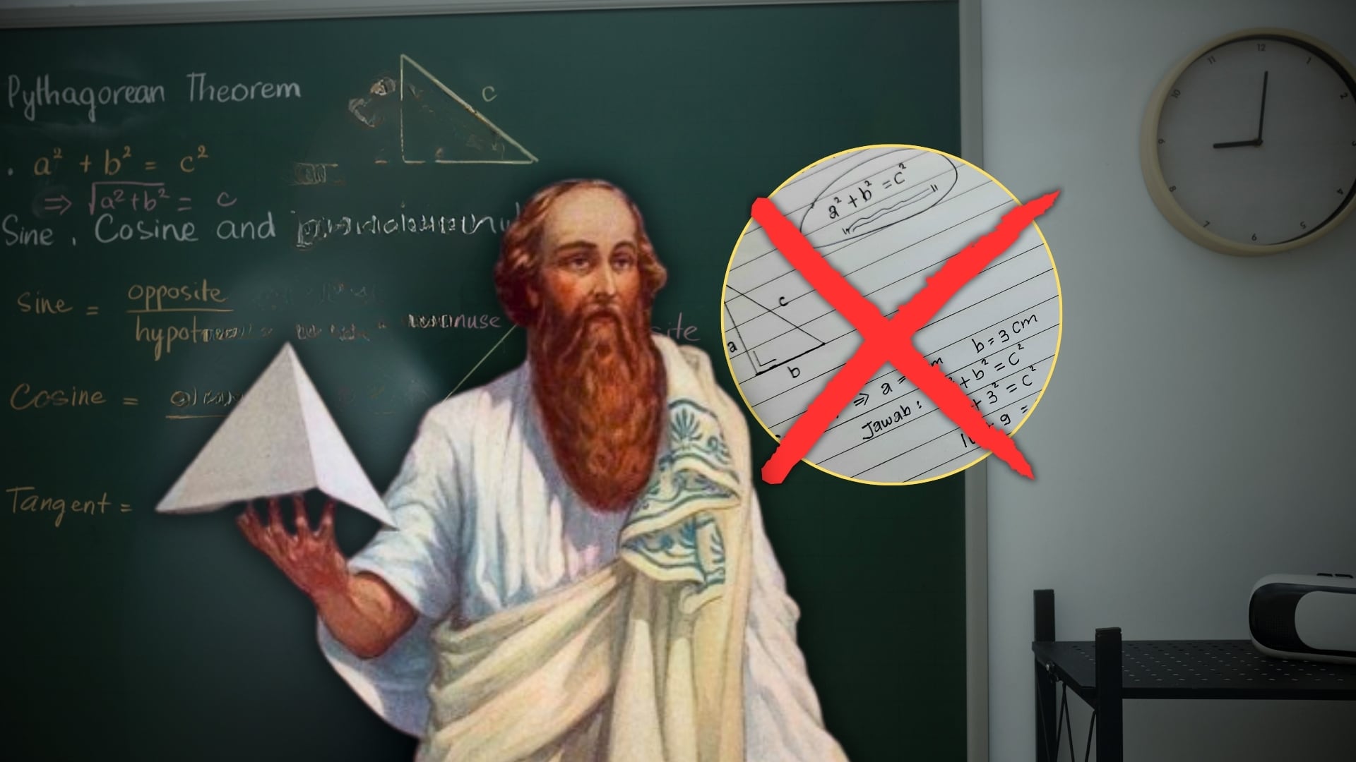 Cuando escuchas “Teorema de Pitágoras”, es casi automático pensar en el filósofo griego y en las clases de matemáticas. Sin embargo, hoy se sabe que la relación matemática que describe este teorema ya era conocida y utilizada más de mil años antes de que Pitágoras naciera. Foto: Especial