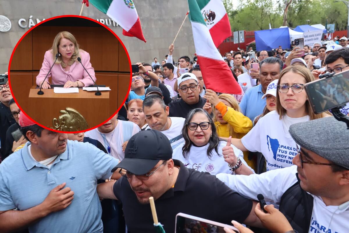 Agreden trabajadores del Poder Judicial a ministra Loretta Ortiz Ahlf por estar a favor de la reforma