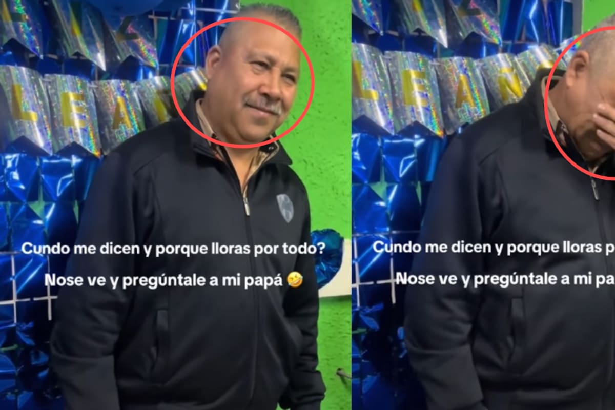 Joven graba cómo su padre se pone a llorar apenas escucha que le cantan “Las Mañanitas”