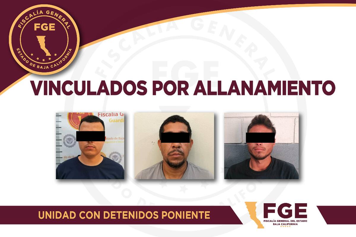 Vinculan a proceso a tres por allanamiento