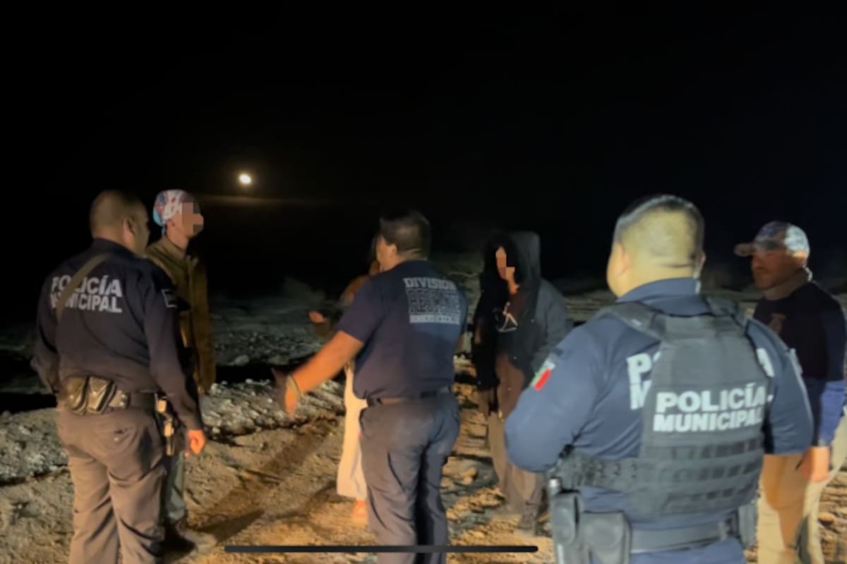 Quedan varados en pleno desierto y los rescatan de noche en el Cañón de Guadalupe